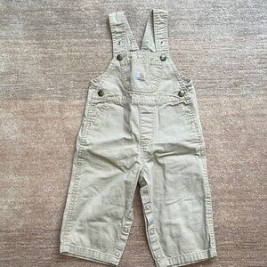 Carhartt tan overalls 12 months